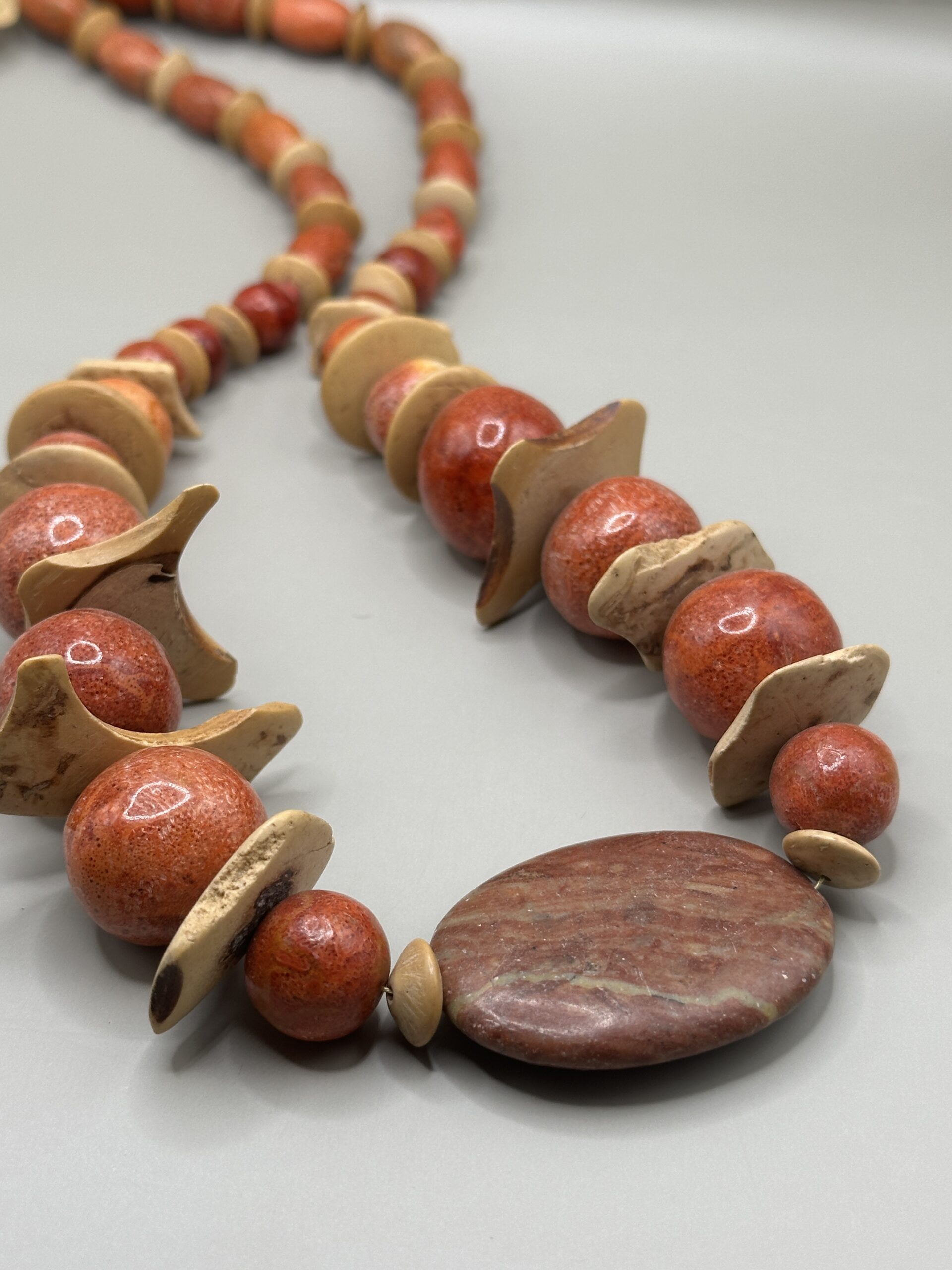 Red Coral & Jasper Necklace - Image 2