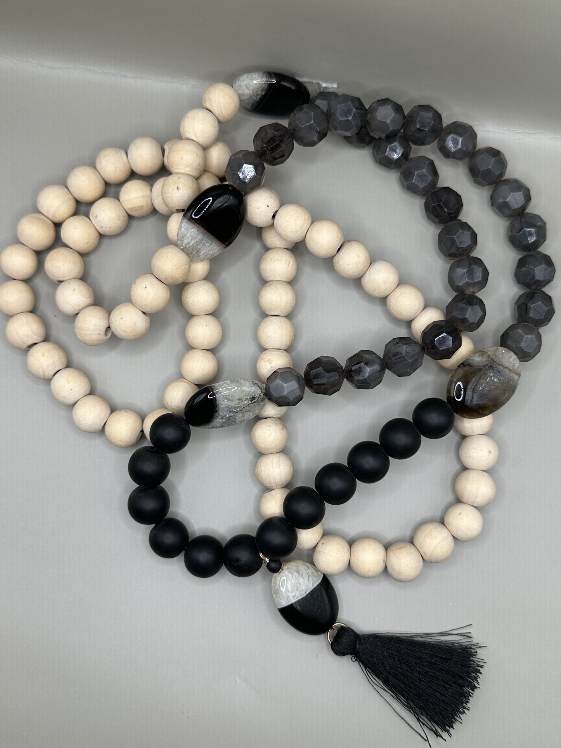 Silicone & Rutilated Quartz Mala - Image 2
